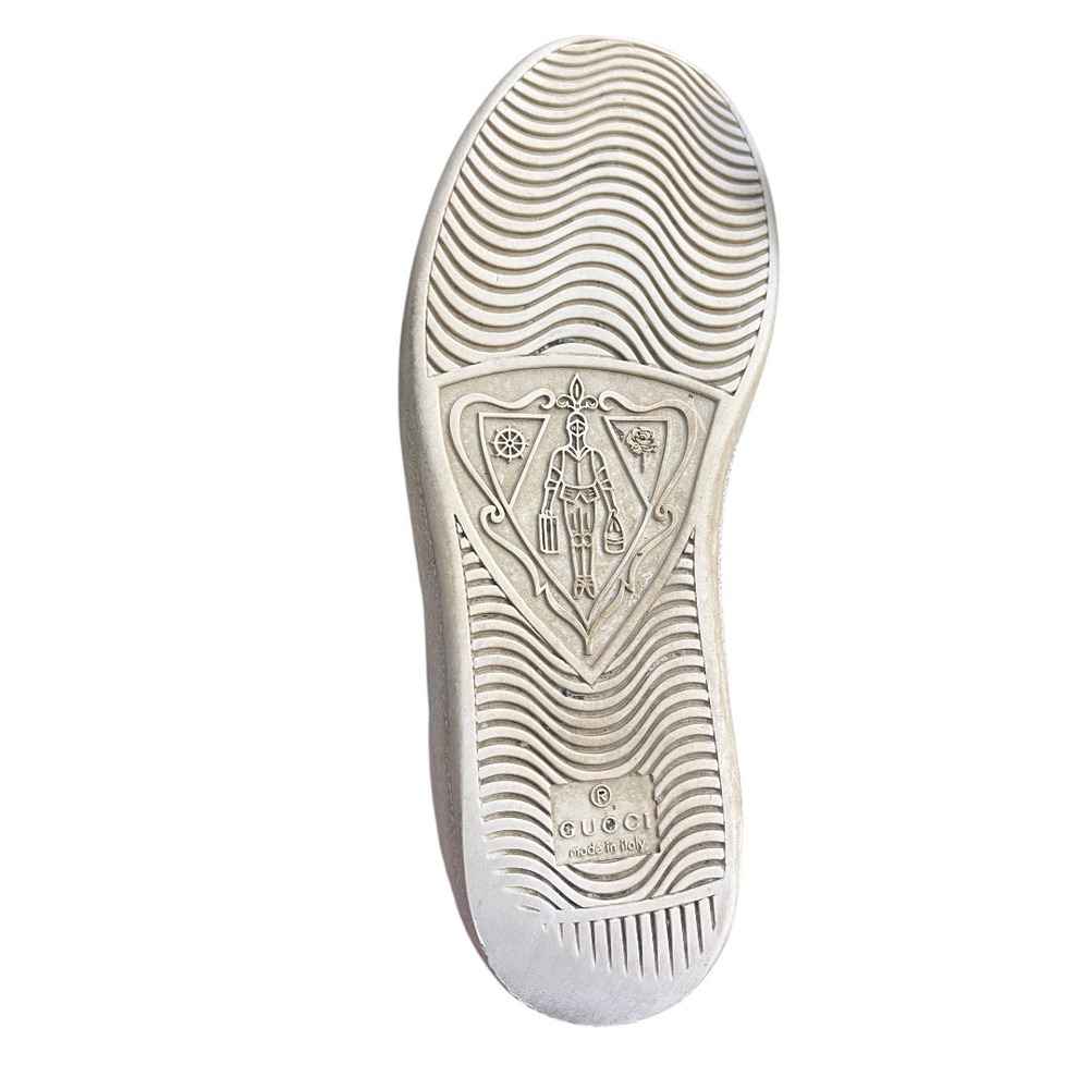 Gucci Ace Bee and‎ Star White Sneaker With Collapsable Heel Trainer 6 - Picture 3 of 11